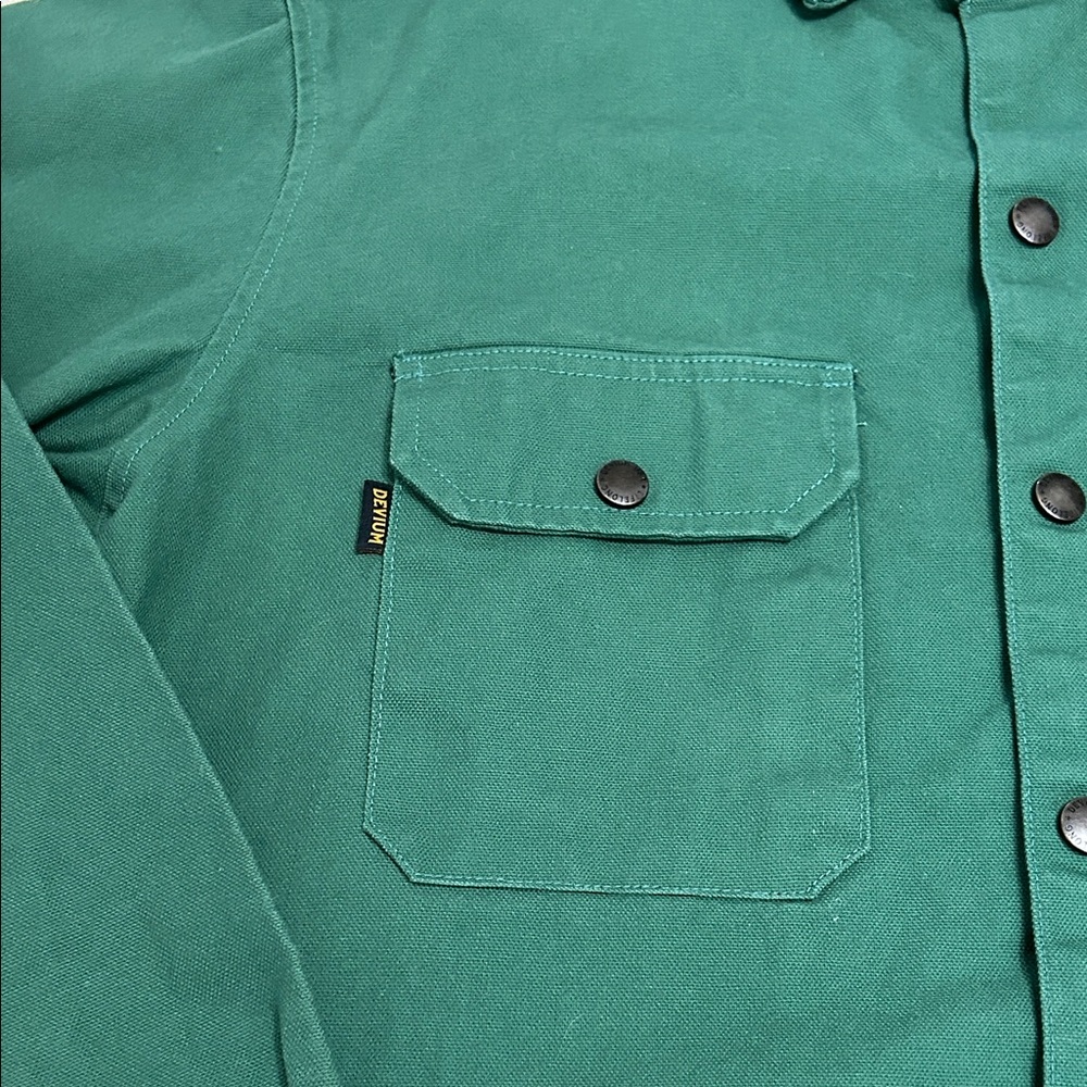 Devium Chapman Canvas Shirt Jacket Men’s XL Green Button-Up Utility Outdoor - Picture 2 of 15